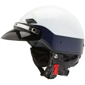 Custom Police Motorcycle Helmet with Lo-Rise Paint Scheme